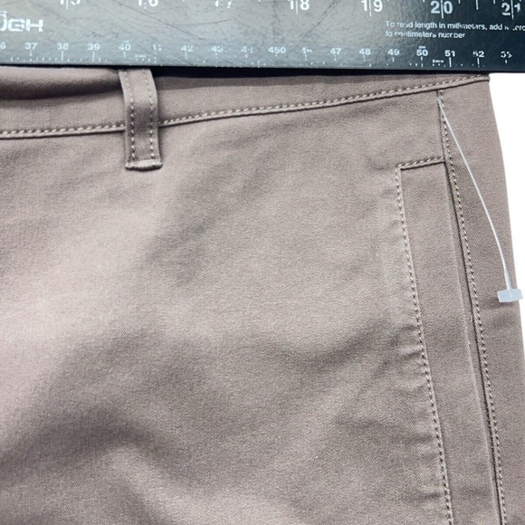 EILEEN FISHER Pants Women Beige XL Stretch Organic Cotton Twill Crop Straight - Picture 8 of 12